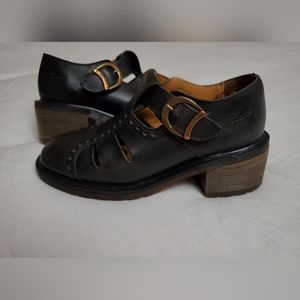 Dr Martens Rare Vintage Black Leather Mary Jane Oxford Pumps Size UK 5 - US 7